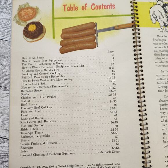 Big Boy Barbecue Book Vtg 1960 Shows How Easy To Cook on a Spit & Grill Cookbook - Picture 6 of 16